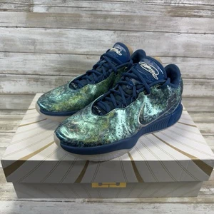 Nike LeBron James XXI 21 Abalone Industrial Blu Verde FN0708-400 Taglia 9 Uomo - Foto 1 di 9