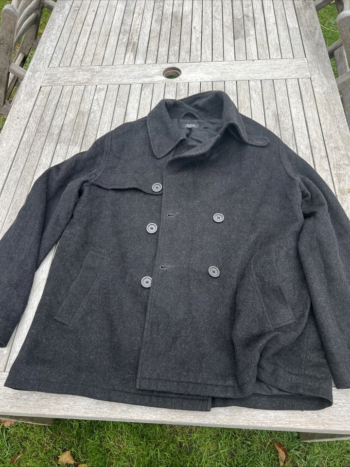 APC Men’s Wool Pea Coat XL - Image 1 of 3