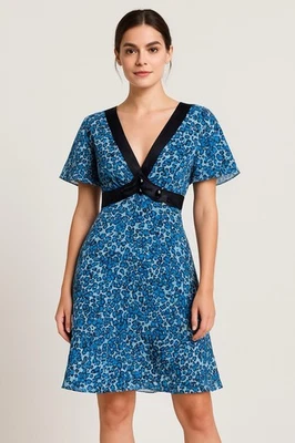 Vestido Babydoll Liu Jo Y2K De Colección Coqueta Seda Transparente XS Hada Animal Estampado Mobwife Foto 1 de 4