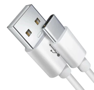 USB-A to USB-C Fast Charging Cable 1M White | Durable Data Transfer Lead - Picture 1 of 4