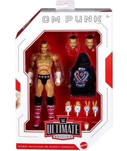 WWE CM PUNK MATTEL ULTIMATE EDITION SERIE 27 FIGURA ACCESORIOS DE LUCHA LIBRE - Imagen 1 de 6