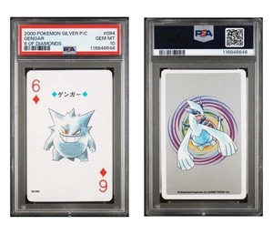 Gengar PSA 10 Pokemon Silver Version Playing Card 6 of Diamonds 094 Poker LowPop - Picture 1 of 7