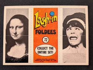 1968 Scanlens Rowan & Martins Laugh In FOLDEES Card 72 Mona Lisa UNFOLDED NM - Bild 1 von 3