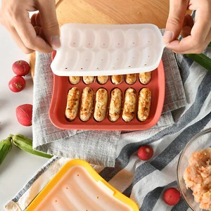 Silicone Sausage Mold DIY Hot Dog Handmade Ham Baking Mould Kitchen Molds Making - Picture 1 of 12