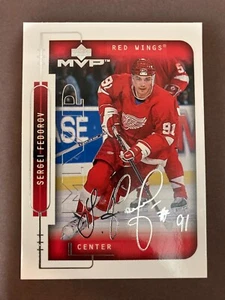 Jugador Más Valioso 1999-00 cubierta superior Silver Script # 68 Sergei Fedorov - Imagen 1 de 2