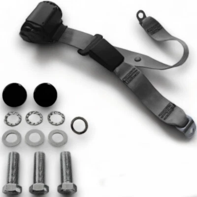 Cinturón de seguridad trasero Dreipunkt 50cm hebilla gris para Audi 100 hasta 1976 Foto 1 de 4