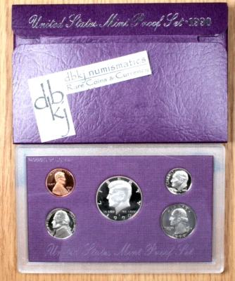 1990 S US Mint Proof Set - OGP - Image 1 of 3