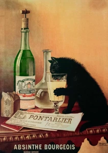 ABSINTHE BOURGEOIS POSTER 1922 BELLE EPOQUE FRENCH PARIS - Gift - Picture 1 of 4