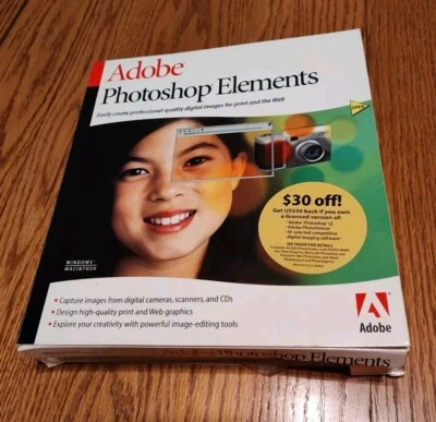 Adobe Photoshop Elements 1.0 With Serial Number - Image 1 of 4