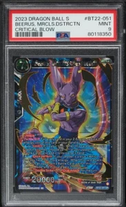2023 Dragon Ball Super Critical Blow Beerus, Merciless Destruction PSA 9 MINT - Picture 1 of 1