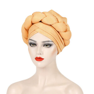Auto Gele Headtie African Women Hijab Turban Nigeria Chemo Caps Bonnet Headwrap