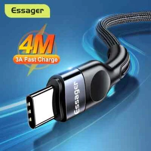 Essager USB C Braided Cable 3A QC3.0 Charging Data. 0.25m 0.5m 1m 2m 3m 4m - Picture 1 of 10