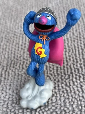 Vintage Applause Street Super Grover Action Figure PVC Cake Muppets - Image 1 of 3