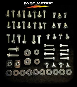 78PC BODY BOLT KIT YAMAHA YZ WR PLASTICS YZ80 YZ85 YZ125 YZ250 FENDERS SHROUDS - Foto 1 di 2