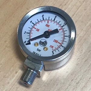 La Pavoni Branded Chromed Brew Pressure Gauge 1-16 Bar (5530014) - Made In Italy - Picture 1 of 6