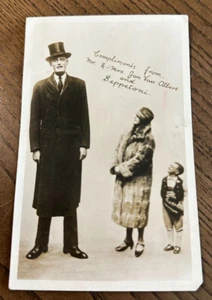 c1910s Circus / Vaudeville RPPC Echt Foto Postkarte "Jan Van Albert & SEPPETONI" - Bild 1 von 4