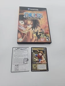 One Piece Grand Battle GameCube Nintendo Shonen Jump's probado con tarjeta Luffy - Imagen 1 de 8