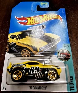 Hot Wheels 2017 Treasure Hunt '69 Camaro Z28 gelb HW Tooned #3/10 *NEU* - Bild 1 von 3