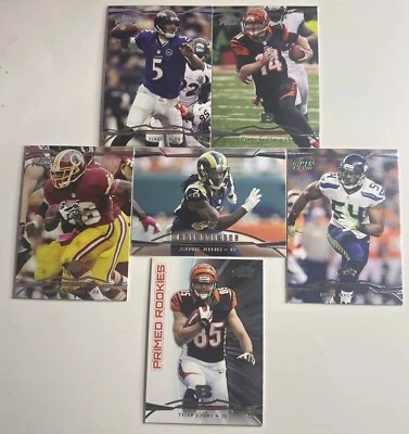 2013 Topps Prime NFL Retail Blue Lot (6) Joe Flacco Tyler Eifert RC - Image 1 of 4