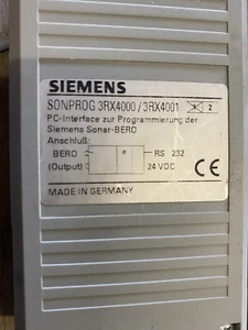 Siemens Sonprog 3RX4000 / 3RX4001 PC Interface for Programming - Picture 1 of 6