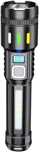 Rechargeable Flashlights 10000 Lumens, Handheld Tactical Torch, Led Flashlight f - Picture 1 of 9