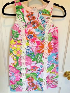 Neu mit Etikett Lilly Pulitzer Nosey Posie Mädchen Kleid Größe Large 10-12 Etuikleid Target - Bild 1 von 10