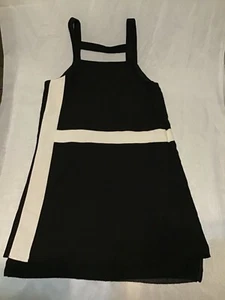 Nuevo con etiquetas $264.00 Pequeño Vestido Negro Blanco a Rayas Parker XS Bloomingdales Sin Mangas - Imagen 1 de 7