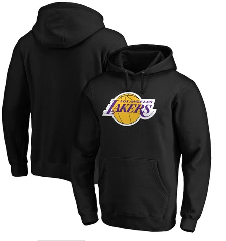 New Los Angeles Lakers Fanatics Pullover Hoodie Sweater XL  Black NWT J13 Cover