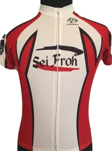 Primal Radtrikot Sei Froh Small S rot weiß schwarz deutsch - Bild 1 von 10