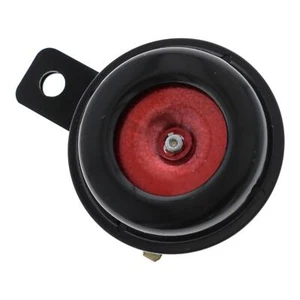 Premium Motorrad Hupe schwarz-rot 12 Volt 65 mm Metall 105db - Bild 1 von 7