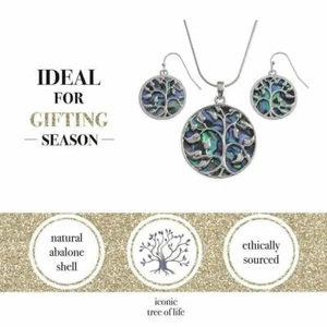 Tree Of Life Spiritual Bohemian Necklace Earrings Mothers Day Birthday Present - Picture 1 of 5
