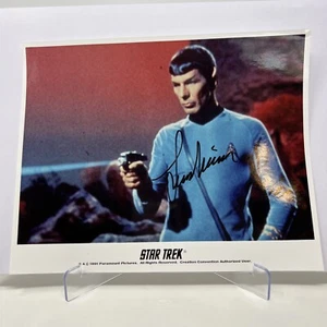Rare Leonard Nimoy Hand Signed Autographed Star Trek Spock W/ COA 8”x 10” - Picture 1 of 8