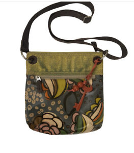 Fossil Key Per Colorful Coated Canvas Crossbody Bag Shoulder Purse Floral