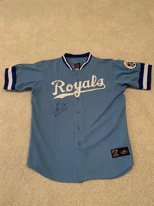 Kansas City Royals Willie Wilson Signed M&N Cooperstown Collection NWT Jersey - Picture 1 of 4