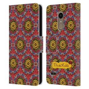 OFFICIAL FRIDA KAHLO RED FLORALS LEATHER BOOK WALLET CASE COVER FOR LG PHONES 1 - Picture 1 of 7