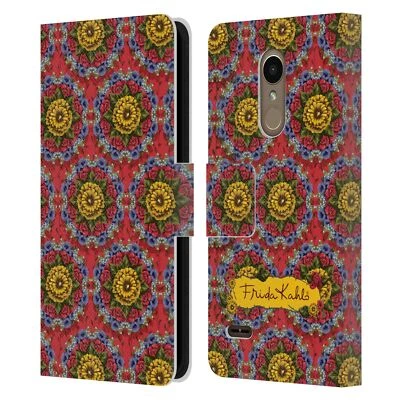 OFFICIAL FRIDA KAHLO RED FLORALS LEATHER BOOK WALLET CASE COVER FOR LG PHONES 1 - Image 1 of 4