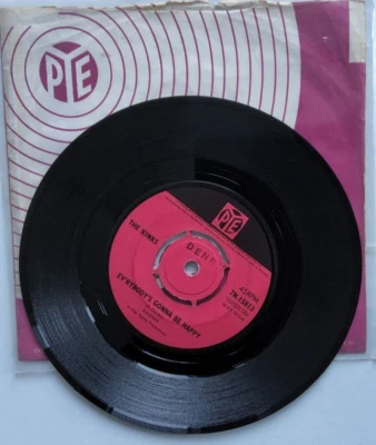 Ev'rybody's gonna be happy - The Kinks 7" single vinyl record 1965 - Image 1 of 3
