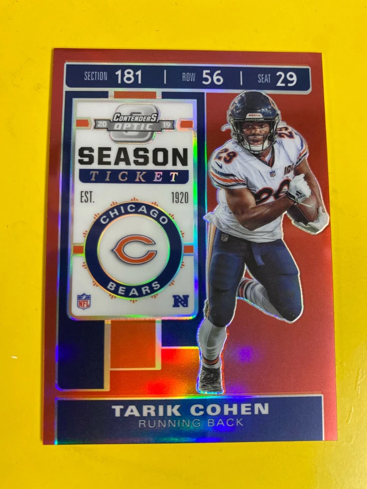 D46880 2019 Panini Contenders Optic Red #63 Tarik Cohen BEARS #170/199 - Image 1 of 1