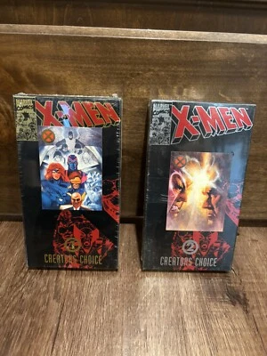 X-Men Creators Choice 1 & 2 NEW SEALED VHS +Cards +Mini-Comics Magneto Sentinels - Image 1 of 4
