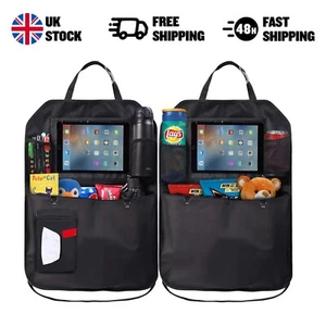 Large Car Boot Organiser Back Seat Multi-Pocket Cargo Storage iPad Headrest - Picture 1 of 9