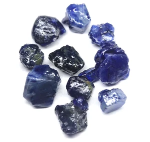 Mina de tierra natural Nigeria zafiro azul áspero certificado piedra de mina de tierra 118 quilates - Imagen 1 de 7