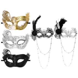 Glitter Masquerade Mask for Women - Venetian Party,Prom,Mardi Gras,Hallolloween - Picture 1 of 24