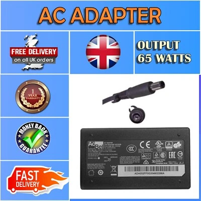 ACBEL 65W REPLACEMENT ADAPTER CHARGER FOR HP COMPAQ 6910P CQ40 - Bild 1 von 4