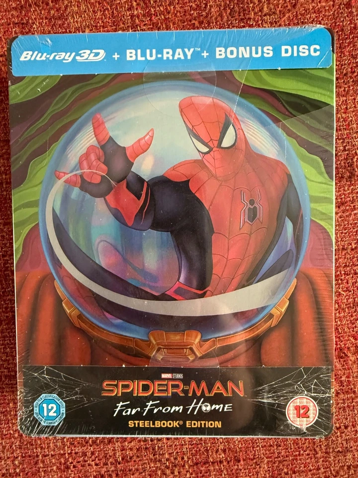 SPIDER-MAN - FAR FROM HOME (STEELBOOK) [BLU-RAY 3D+2D+BONUS DISC] NEW & SEALED - Image 1 of 1