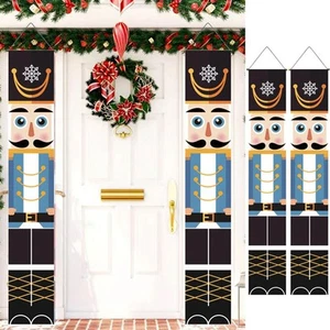 Weihnachtszeit Weihnachtsdeko Outdoor Banner verblasst festliches Design - Bild 1 von 6