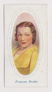 Frances Drake 1936 Godfrey Phillips Screen Stars Embossed Tobacco Card #36 - Picture 1 of 2