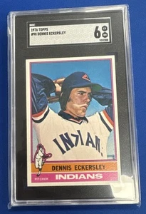Dennis Eckersley Rookie 1976 Topps SGC 6 casi nuevo - Imagen 1 de 2