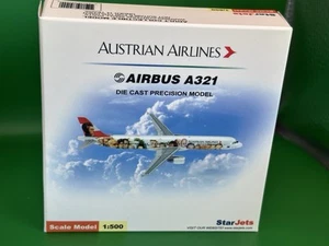 Austrian Airlines Airbus A321 StarJets SJAUA144A (Scale 1:500) Reg OE-LBB - Picture 1 of 5