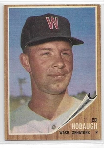 1962 Topps #79 ED HOBAUGH Washington Senators (EX-EXMINT) **kostenloser Versand** - Bild 1 von 2