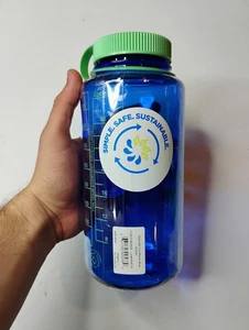 Nalgene Sustain 32 Unzen Weithals Trinkflasche WM Kornblumenblau - Bild 1 von 4